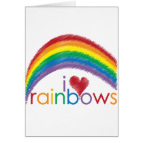 i love rainbows cards