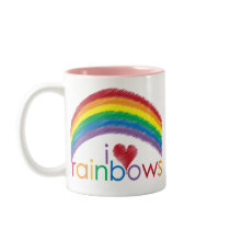 i love rainbows mugs