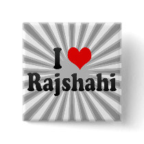 I Love Rajshahi, Bangladesh Pinback Buttons
