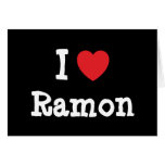 I love Ramon heart custom personalized Greeting Card