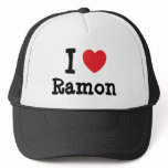 I love Ramon heart custom personalized hats