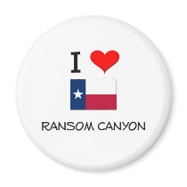 I Love Ransom Canyon Texas Magnets