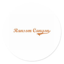 I Love Ransom Canyon Texas Round Sticker