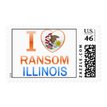 I Love Ransom, IL Postage Stamps