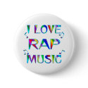 I Love Rap buttons