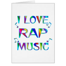 I Love Rap Greeting Card