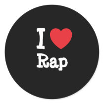 I love Rap heart custom personalized stickers by funnycustomtshirts I love Rap heart custom personalized stickers