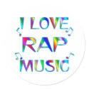 I Love Rap stickers