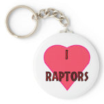 I love raptors Keychain