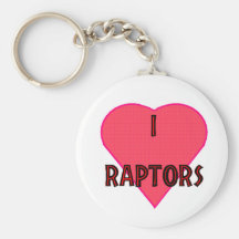 I love raptors Keychain