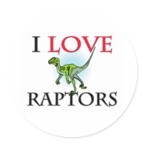 I Love Raptors stickers by tshirtshirts I Love Raptors stickers