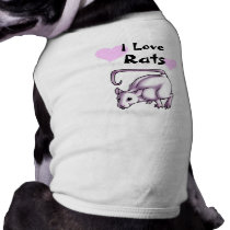 I Love Rats pet clothing