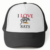 I Love Rats Trucker Hat