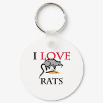 I Love Rats keychains by tshirtshirts I Love Rats keychains