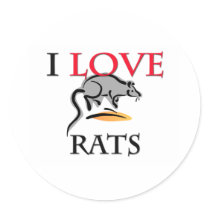 I Love Rats stickers by tshirtshirts I Love Rats stickers