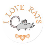 I Love Rats stickers