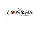 I LOVE RATS t-shirt by Brearune I LOVE RATS t-shirt