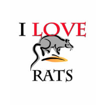 I Love Rats t-shirts