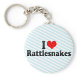 I Love Rattlesnakes Keychains