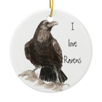 I love Ravens Ornament ornament