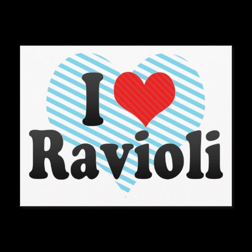 I Love Ravioli Post Card
