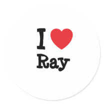I love Ray heart custom personalized stickers by funnycustomtshirts I love Ray heart custom personalized stickers