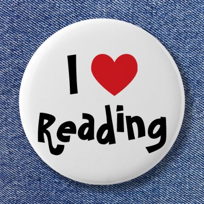 I Love Reading Pinback Button by annaleeblysse