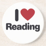 I Love reading Drink Coaster