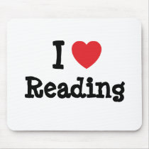 I love Reading heart custom personalized mousepads by funnycustomtshirts I love Reading heart custom personalized mousepads