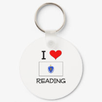 I Love Reading Massachusetts keychains