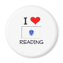 I Love Reading Massachusetts magnets