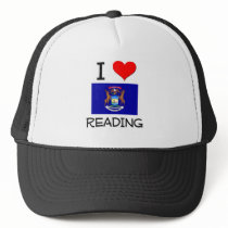 I Love Reading Michigan hats