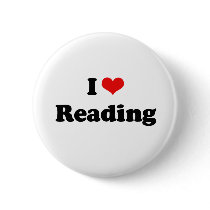 I Love Reading Tshirt buttons