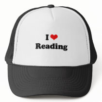 I Love Reading Tshirt hats