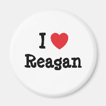 I love Reagan heart T-Shirt Refrigerator Magnet