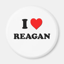 I Love Reagan Refrigerator Magnet