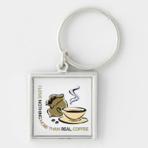 I love real coffee key chain