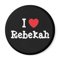I love Rebekah heart T-Shirt magnets