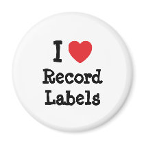 I love Record Labels heart custom personalized magnets by funnycustomtshirts I love Record Labels heart custom personalized magnets