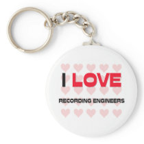 I LOVE RECORDING ENGINEERS KEY CHAIN