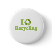 I Love recycling buttons by treehuggers I Love recycling buttons