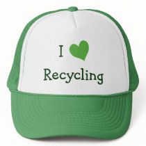 I Love Recycling hats by definingyou I Love Recycling hats