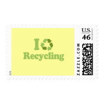 I Love recycling Postage Stamp