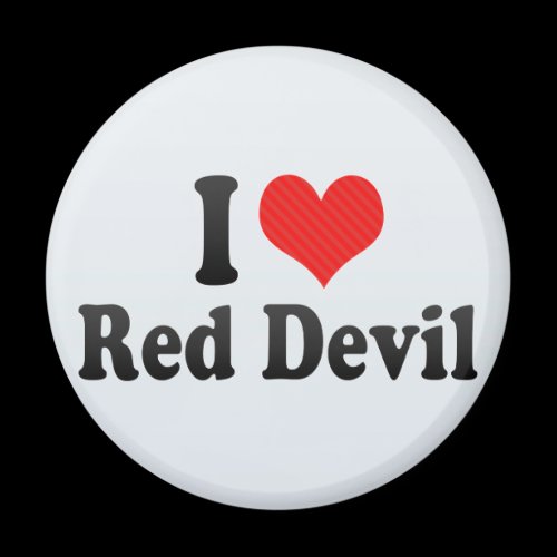 I Love Red Devil Magnets