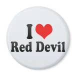 I Love Red Devil Magnets