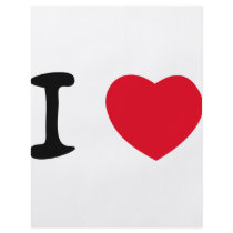 I love red heart icon flyers
