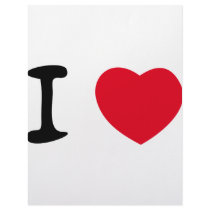 I love red heart icon letterhead