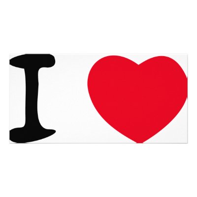 I love red heart icon picture card by topshirt. I love red heart icon