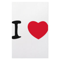 I love red heart icon stationery