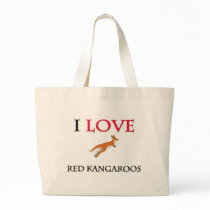 I Love Red Kangaroos bags